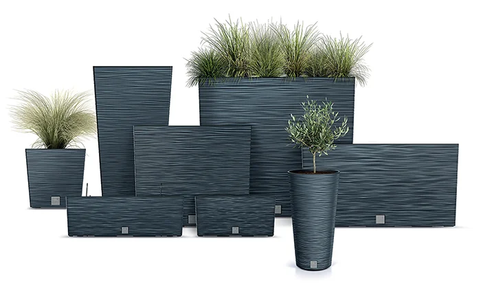 Kvetináč FURU SLIM 30 cm, antracit