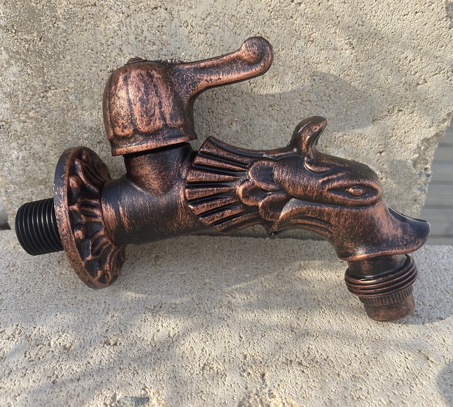 Vodovodný KOHÚTIK DRAK 1/2", medená patina