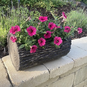 AZTE Květináč v imitaci dřeva - 22x35cm 