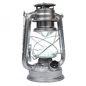 Lampa 16 LED - stříbrná