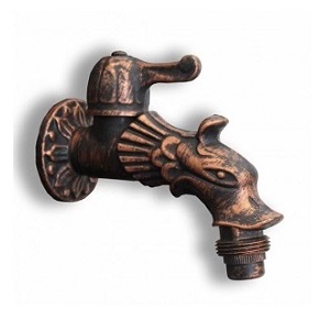 Vodovodný KOHÚTIK DRAK 1/2", medená patina