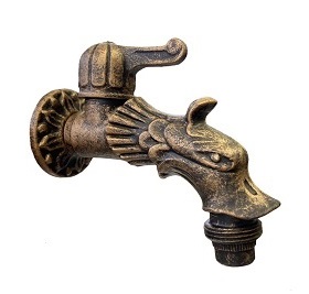 Vodovodný kohútik Drak 1/2", svetlá medená patina