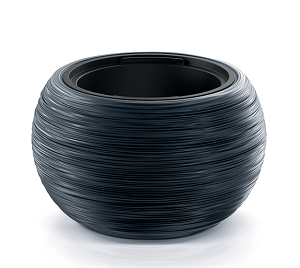 Kvetináč s vkladom FURU BOWL Ø43,5 cm, antracit