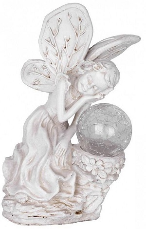 Solární lampa víla Š15xH12xV22cm, 1 LED, AA