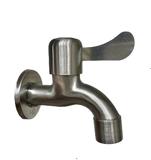 AZTE Vodovodný KOHÚTIK NEREZ 1/2" kovovo šedý