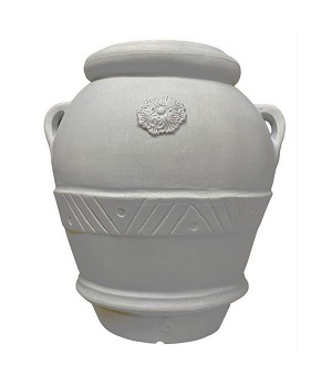 Amfora TOSCANO, imitace šedého kamene, 60x53cm