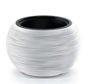 Kvetináč s vkladom FURU BOWL Ø43,5 cm, biely