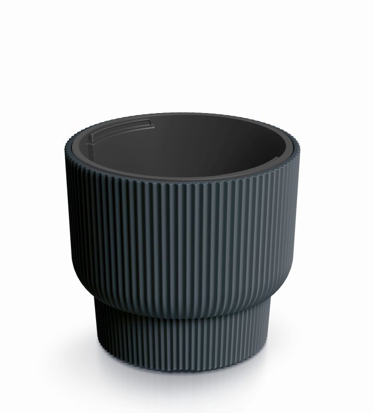 Kvetináč MILLY antracit 29,9 cm