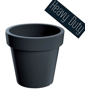 Kvetináč LEXO ROUND antracit 80 cm