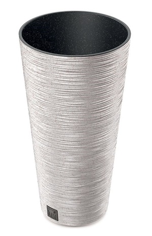 Kvetináč FURU SLIM ECO WOOD 30 cm, biely