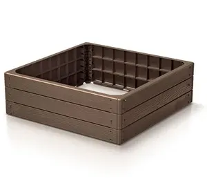 Prosperplast  Vyvýšený záhon BASE WOODY, hnedý, 75,6 cm  