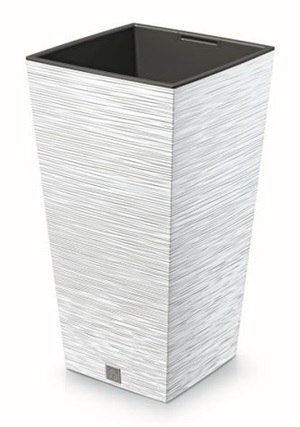 Kvetináč FURU SQUARE, 39,5 cm, biela