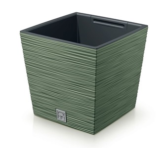 Kvetináč FURU SQUARE LOW 30 cm zemito zelený