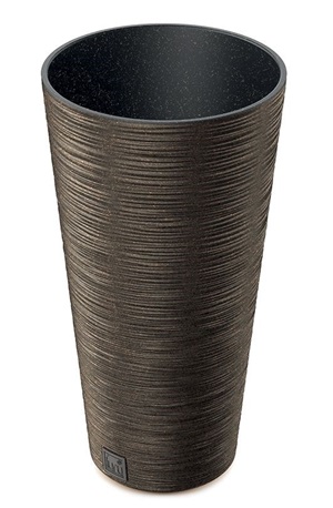 Kvetináč FURU SLIM ECO WOOD 30 cm, kávový