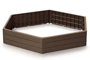 Prosperplast Vyvýšený záhon BASE WOODY, hnedý,  148 cm