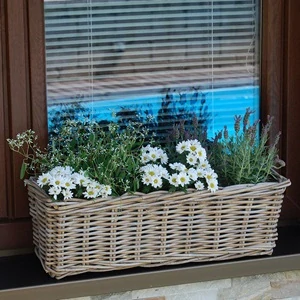 RATANOVÝ TRUHLÍK CLASSIC, Grey, 60x23x20 cm