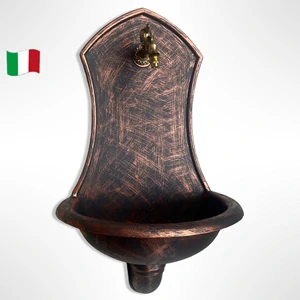 Záhradné umývadlo SIENA s kohútikom DRAK, ANTICKÝ BRONZ