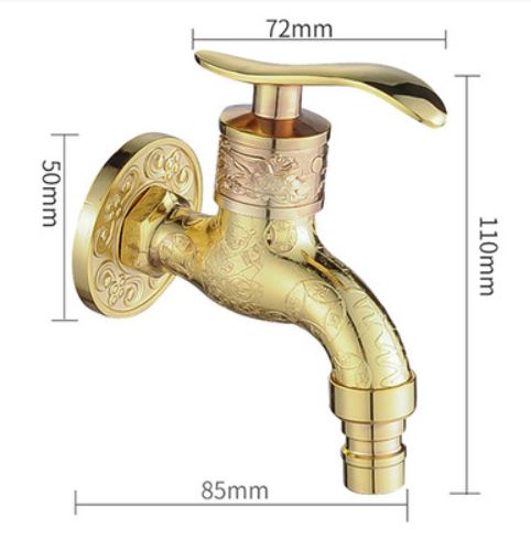 Vodovodný KOHOUTEK TELLUS 1/2", zlatý