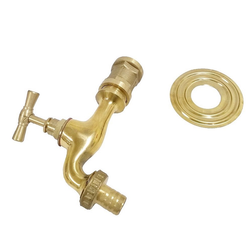 AZTE Záhradná VÝLEVKA s kohútikom, liatina, tmavozelená