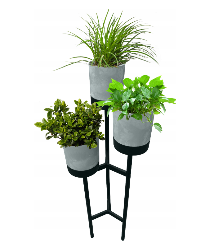 Stojan na květiny BLOOMIE STAND šedý 42cm