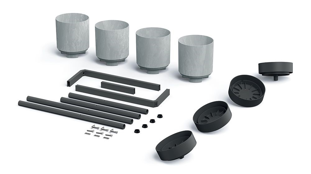 Stojan na kvety BLOOMIE STAND šedý 125 cm