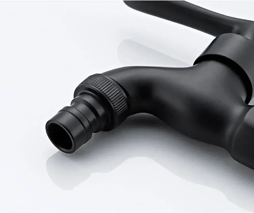 AZTE Vodovodný KOHÚTIK 1/2", čierny matný, 9 cm