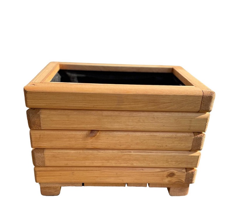 Drevený zahradný kvetináč  AKSAMIT, pínia, 400x250x300