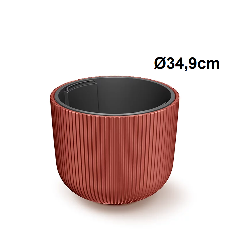 Kvetináč s vložkou MILLY meď Ø34,9 cm