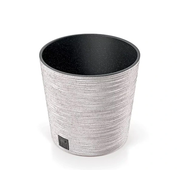 Kvetináč FURU ROUND LOW ECO WOOD 30 cm, naturo