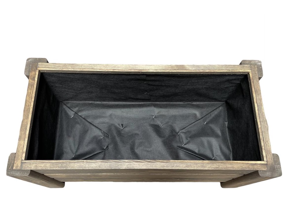 Drevený zahradný kvetináč VELVET, palisander, 800x400x330mm