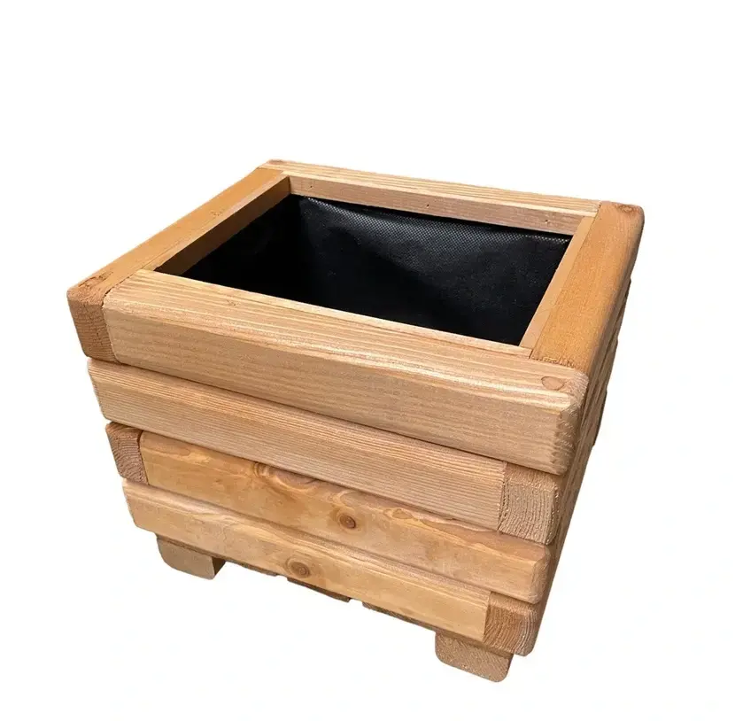 Drevený zahradný kvetináč AKSAMIT, pínia, 300x250x250