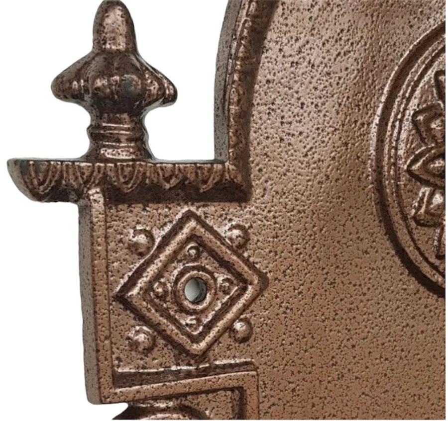 AZTE Záhradné umývadlo z ľahkej ZLIATINY HLINÍKA, s kohútikom, odtokom a sifónom, TMAVOHNEDÉ