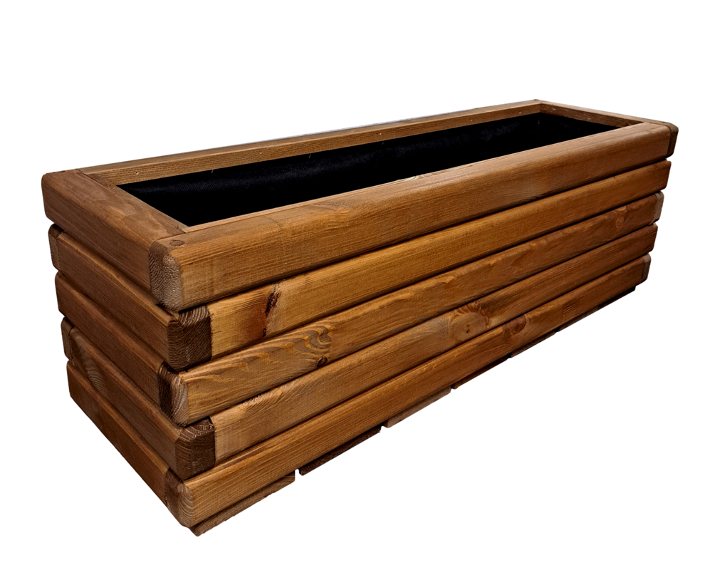 Drevený zahradný kvetináč AKSAMIT, teak, 800x250x300