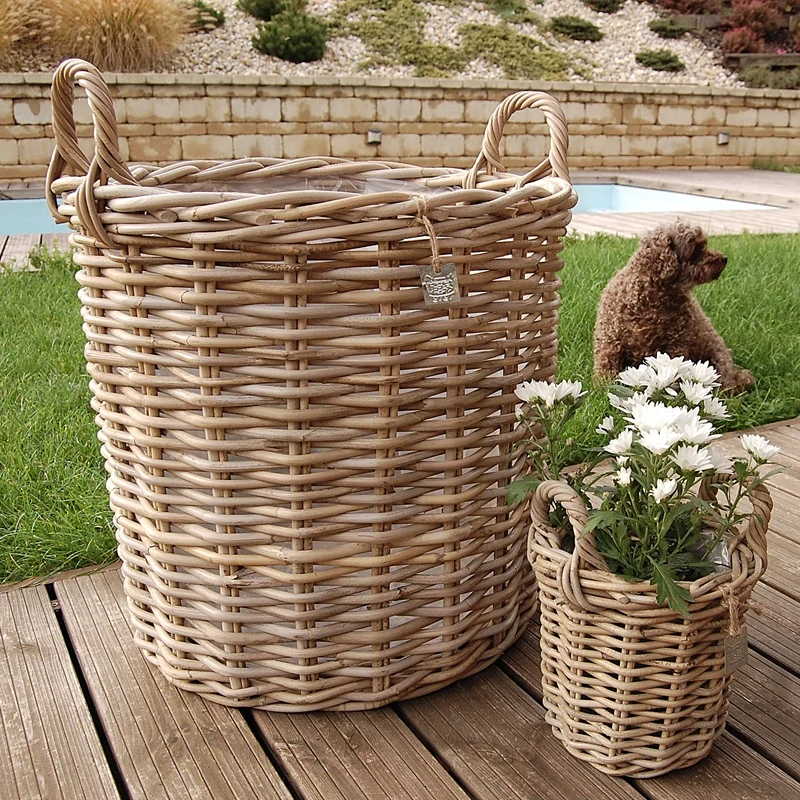 RATANOVÉ Koše DUO XLS, Grey - SET 