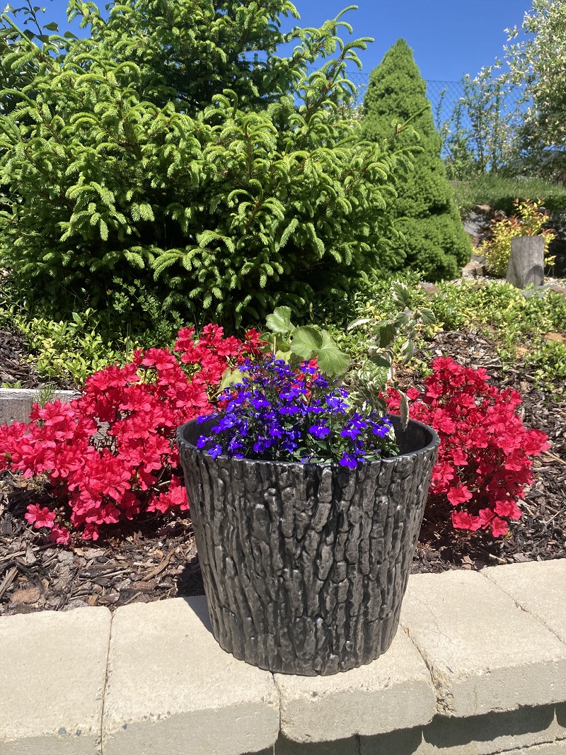 AZTE Květináč v imitaci dřeva - 38x30cm