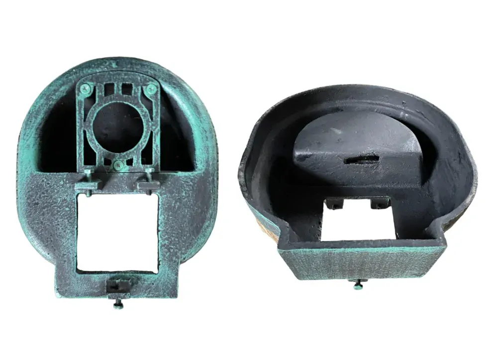 AZTE Vodovodný liatinový stĺpik s kohútikom DRAK, zelená patina