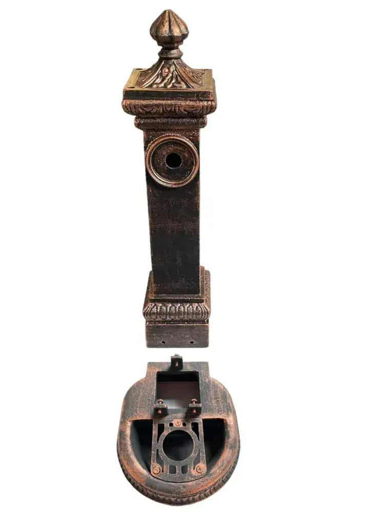 AZTE Vodovodný liatinový stĺpik, medená patina