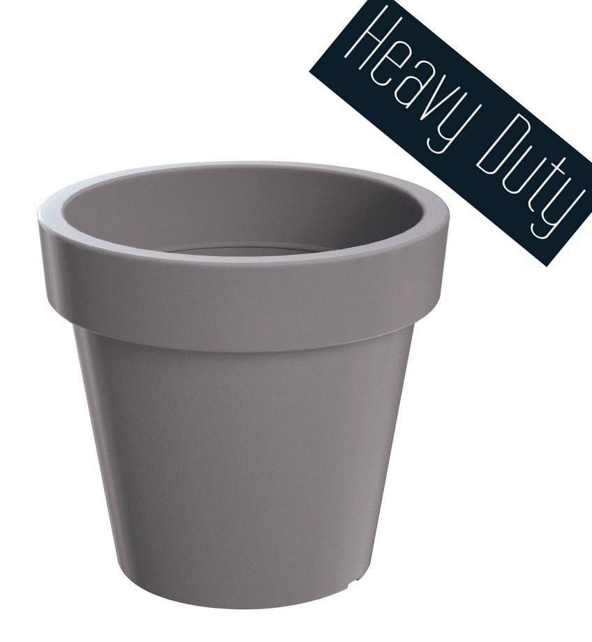Kvetináč LEXO ROUND šedý kameň 80 cm