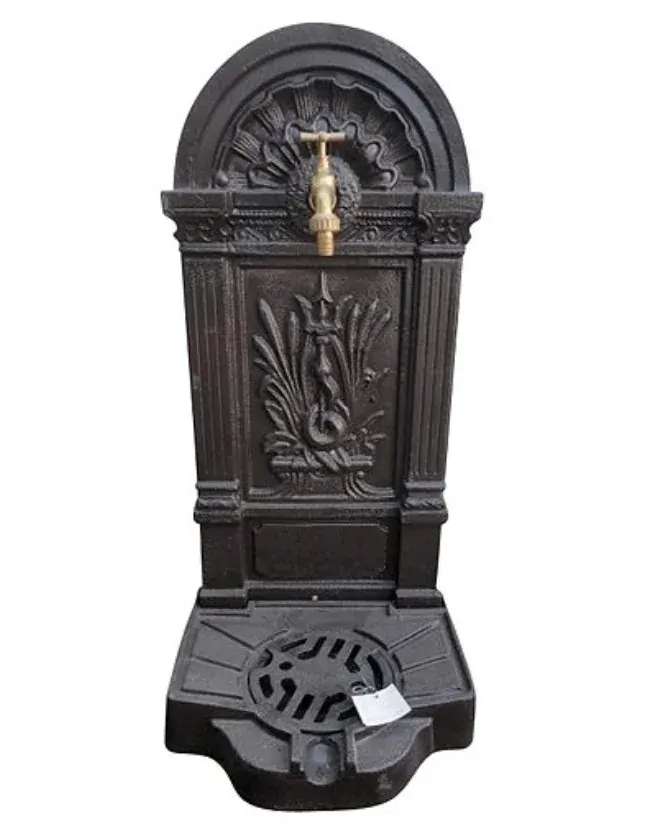 AZTE Záhradná liatinová VÝLEVKA, čierna matná