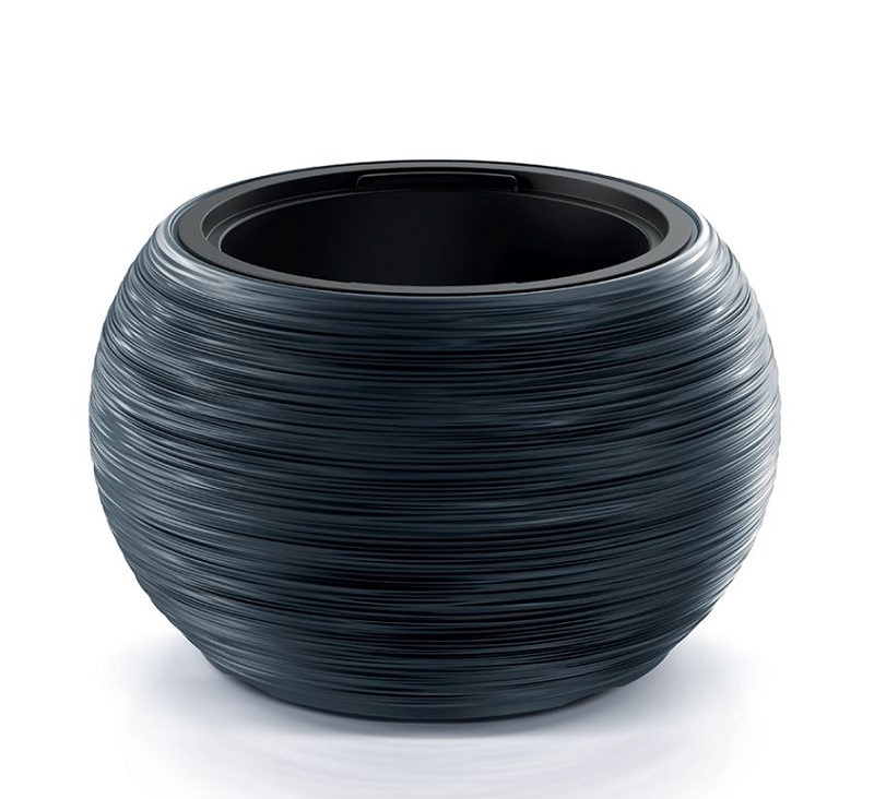 Kvetináč s vkladom FURU BOWL Ø43,5 cm, antracit