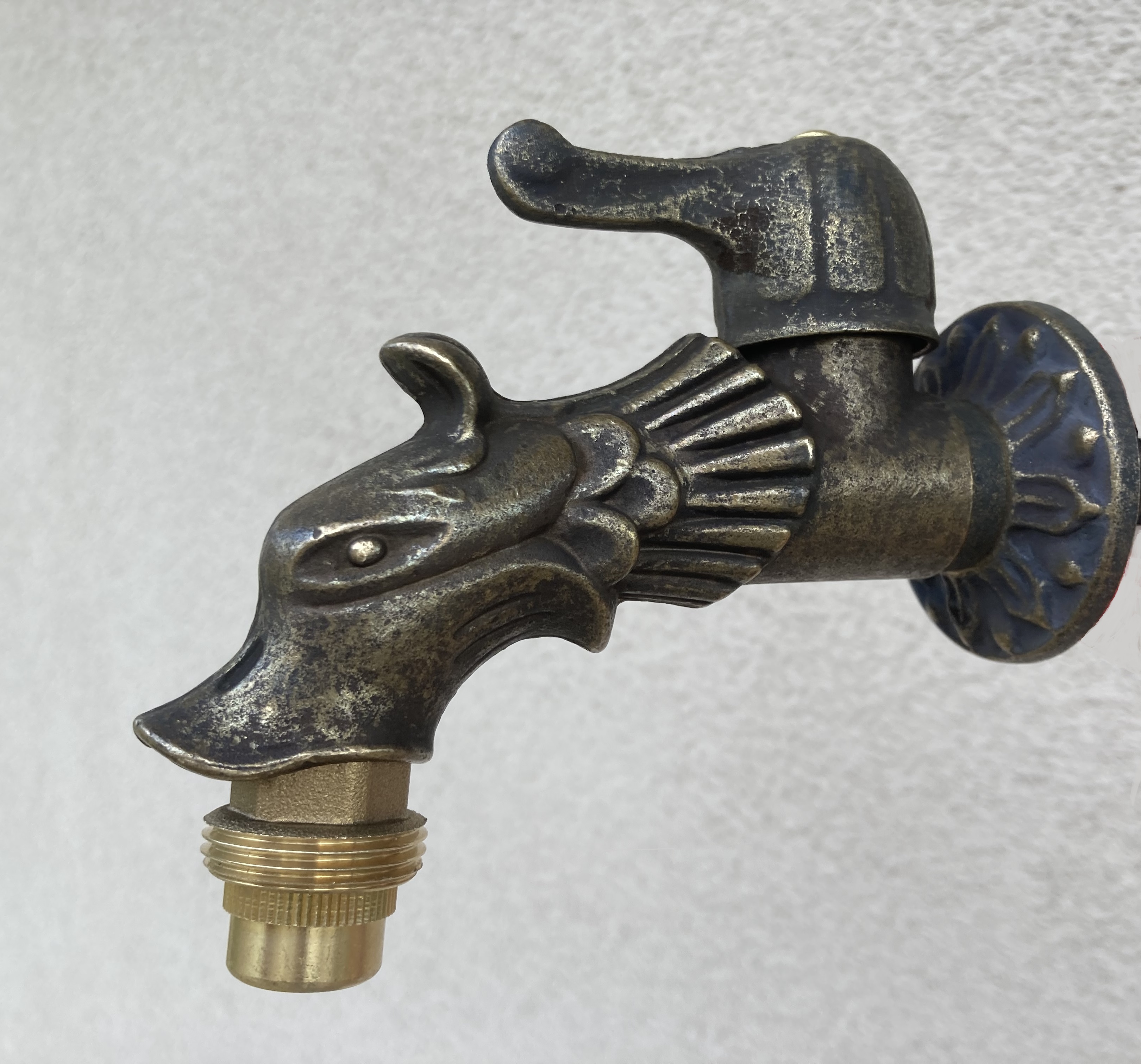 Vodovodný KOHÚTIK DRAK 1/2", zlatá patina