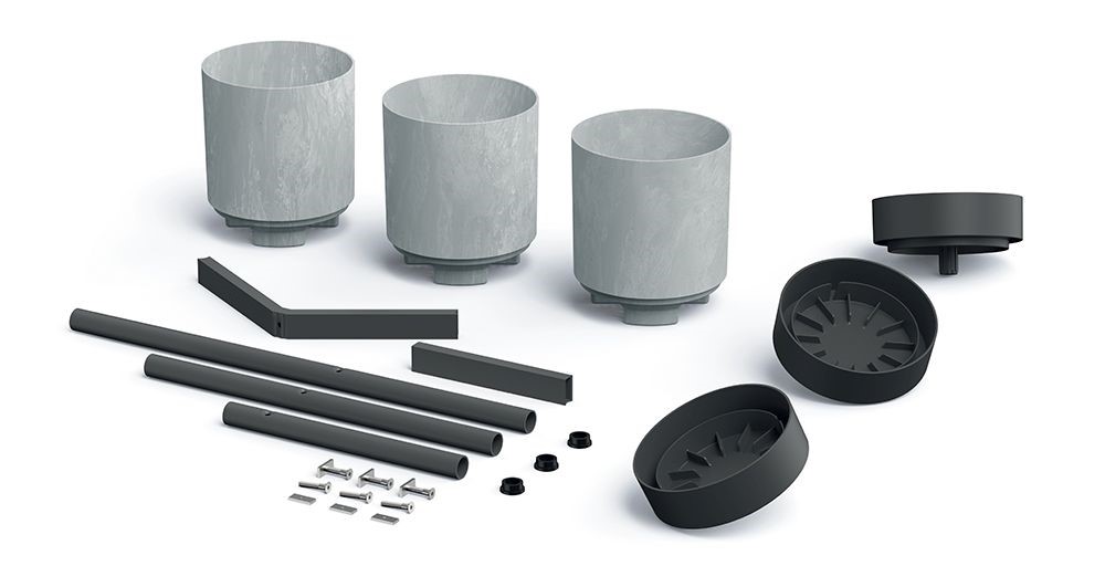 Stojan na květiny BLOOMIE STAND beton 54cm