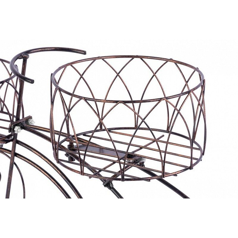 Stojan na tři květináče, kolo, dekorace