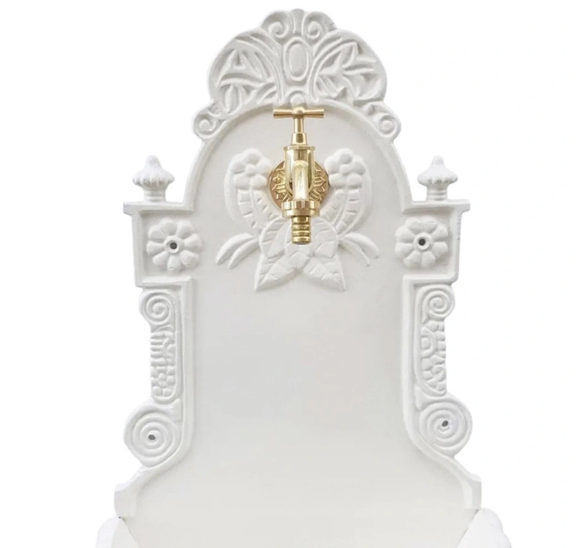 Záhradné umývadlo ROYAL z ľahkej zliatiny hliníka, biele, SADA