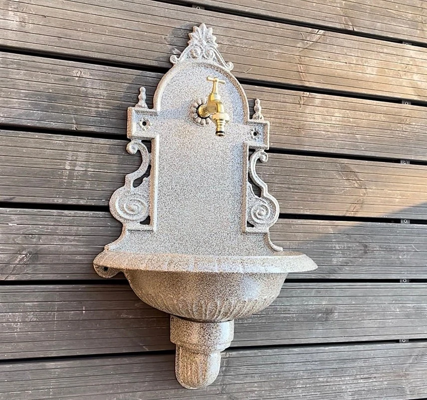 Záhradné umývadlo VERONA s kohútikom, BÉŽOVÝ GRANIT