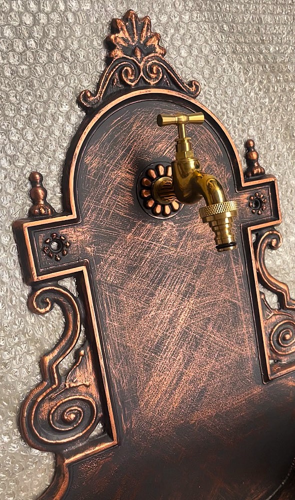 Záhradné umývadlo VERONA s kohútikom, ANTICKÝ BRONZ