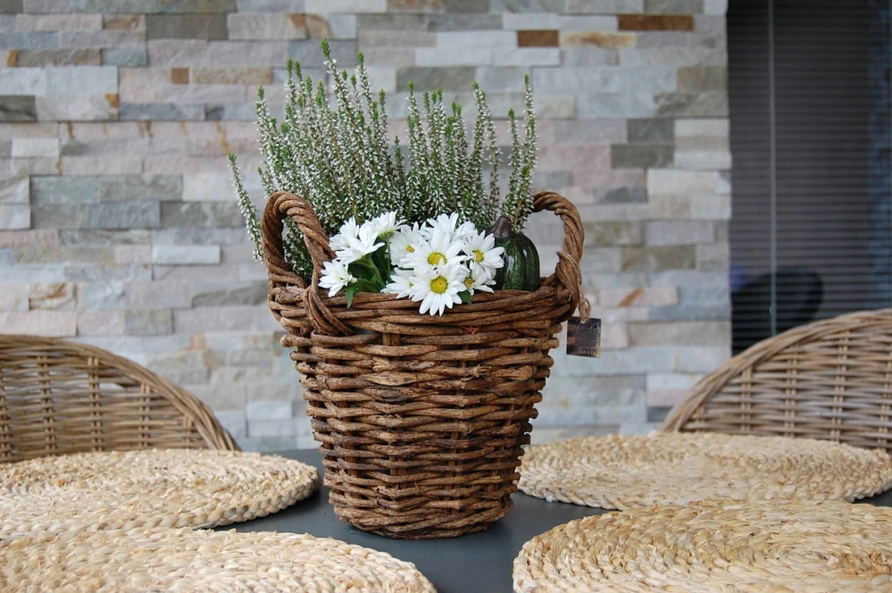 RATANOVÝ KOŠÍK HNEDÝ CLASSIC, 25x20 cm