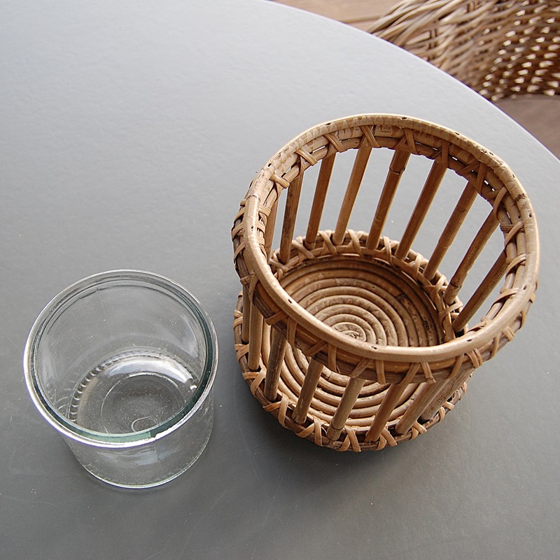 RATANOVÁ LUCERNA RING, S 15x15 cm