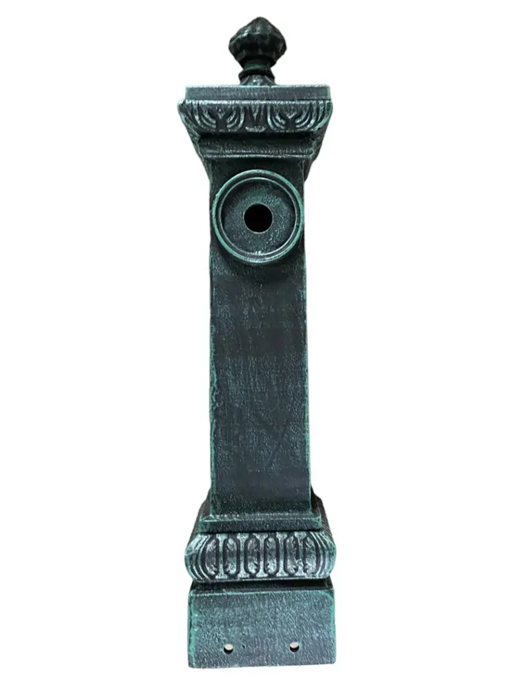AZTE Vodovodný liatinový stĺpik s kohútikom DRAK, zelená patina