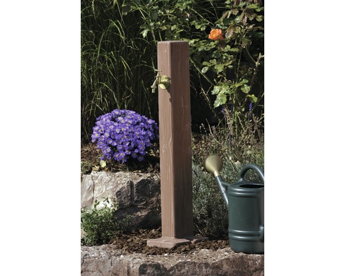 Záhradný stĺpik FOREST s kohútikom, umbra